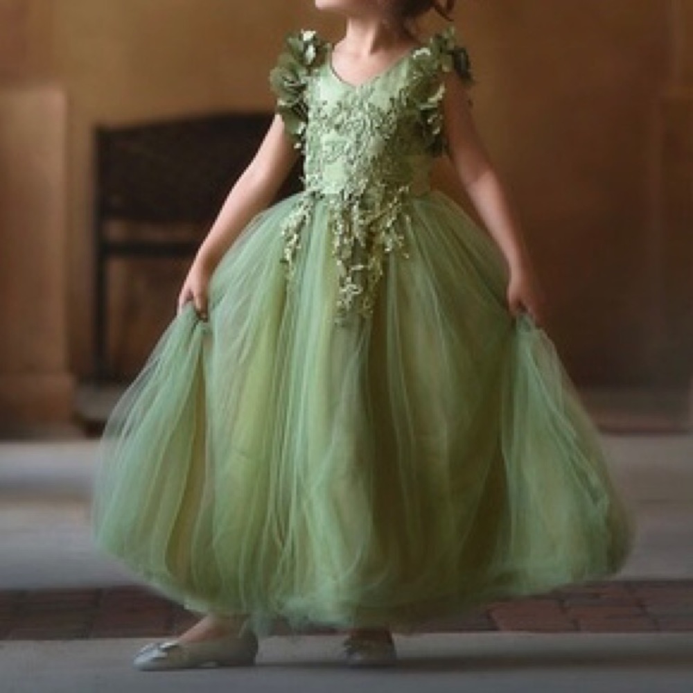 Trish Scully Bianca Gown Celadon Green Size 6